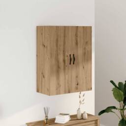 Berkfield Home Wall Mounted Cabinet Artisan Oak 69.5x34x90 cm Engineered Wood in Brown - thumbnail 2