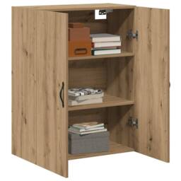 Berkfield Home Wall Mounted Cabinet Artisan Oak 69.5x34x90 cm Engineered Wood in Brown - thumbnail 1