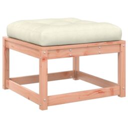 Berkfield Home Garden Footstool with Cushions Solid Wood Douglas in Brown - thumbnail 2
