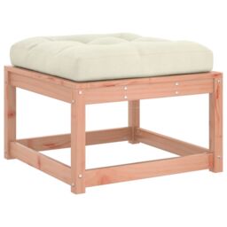 Berkfield Home Garden Footstool with Cushions Solid Wood Douglas in Brown - thumbnail 7