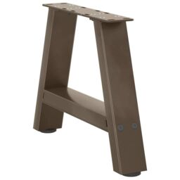 Berkfield Home Coffee Table Legs A-Shaped 2 pcs 40x(30-31) cm Steel in Black - thumbnail 4
