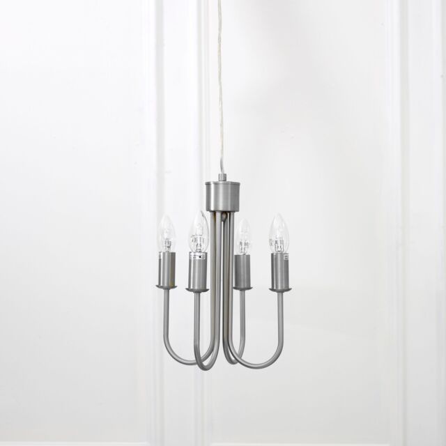Voyage Maison Taurus Chandelier Lamp Base in Silver - image 1