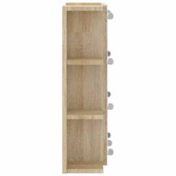 Berkfield Home Mirror Cabinet with LED Sonoma Oak 70x16.5x60 cm in Brown - thumbnail 9