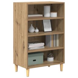 Berkfield Home Sideboard Artisan oak 57 x 35 x 90 cm Engineered wood in Brown - thumbnail 3
