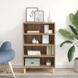 Berkfield Home Sideboard Artisan oak 57 x 35 x 90 cm Engineered wood in Brown - thumbnail 4