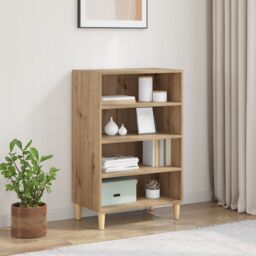 Berkfield Home Sideboard Artisan oak 57 x 35 x 90 cm Engineered wood in Brown - thumbnail 1
