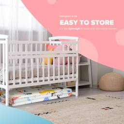 Kidoola Reversible Large Baby Play Mat, Giraffe & Road in White - Size: 200 cm x 100 cm - thumbnail 6