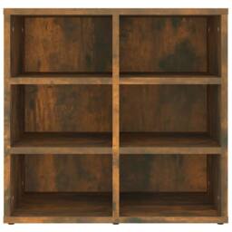 Berkfield Home Shoe Cabinet Smoked Oak 52.5x30x50 cm in Brown - thumbnail 4