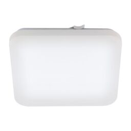 Loops Wall Flush Ceiling Light Colour White Shade White Plastic Bulb LED 17.3W