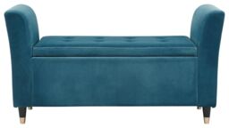 GFW Genoa Velvet Window Seat in Teal - thumbnail 4