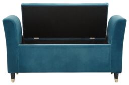GFW Genoa Velvet Window Seat in Teal - thumbnail 5