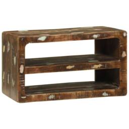 Berkfield Home TV Cabinet 60x32x36 cm Solid Wood Reclaimed in Brown - Size: 60 x 32 x 36 cm - thumbnail 7