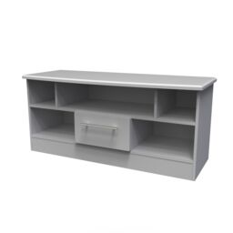 Ready Assembled 2 U Carlton 1 Drawer TV & Media Unit (Ready Assembled) in Grey - thumbnail 3