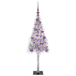 Berkfield Home Christmas Tree with 150 LEDs White 120 cm PE & Steel - thumbnail 3