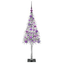 Berkfield Home Christmas Tree with 150 LEDs White 120 cm PE & Steel - thumbnail 4