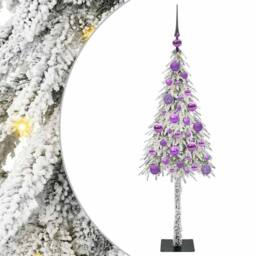 Berkfield Home Christmas Tree with 150 LEDs White 120 cm PE & Steel - thumbnail 2