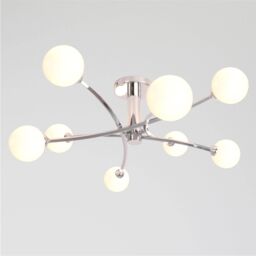Pagazzi Bombo 8 Light Ceiling Light Polished Chrome in Silver - thumbnail 3