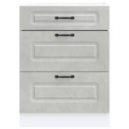 Berkfield Home Kitchen Base Cabinet Kalmar Concrete Grey Engineered Wood - thumbnail 4