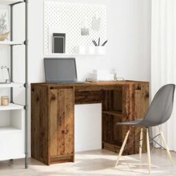 Berkfield Home Desk Old Wood 120x42x76 cm Engineered Wood in Brown - Size: 120 x 42 x 76 cm - thumbnail 1