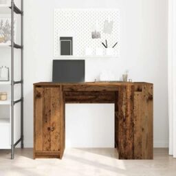 Berkfield Home Desk Old Wood 120x42x76 cm Engineered Wood in Brown - Size: 120 x 42 x 76 cm - thumbnail 3
