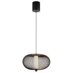 Netlighting Astari Wire Frame Pendant Ceiling Light Matt Black LED 2700K