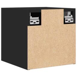 Berkfield Home Wall Mounted TV Cabinets 2 pcs Black 30.5x30x30 cm - thumbnail 7