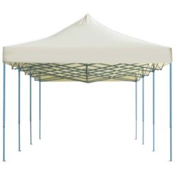 Berkfield Home Folding Pop-up Party Tent 3x9 m Cream in Beige - thumbnail 3
