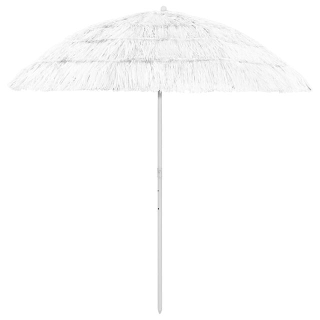 Berkfield Home Hawaii Beach Umbrella White 240 cm - image 1