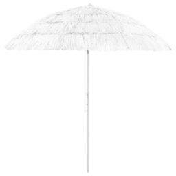 Berkfield Home Hawaii Beach Umbrella White 240 cm - thumbnail 1
