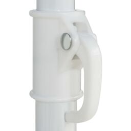 Berkfield Home Hawaii Beach Umbrella White 240 cm - thumbnail 5