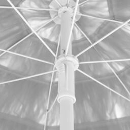 Berkfield Home Hawaii Beach Umbrella White 240 cm - thumbnail 6