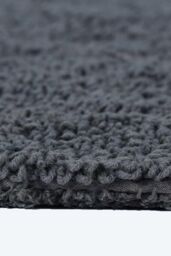 Homescapes Luxury Bath Mat Set Reversible 1600GSM 100% Cotton 2 Pc w. Pedestal Mat in Grey - thumbnail 6