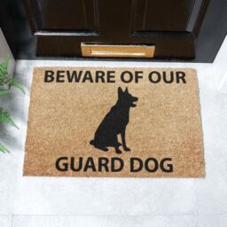 Artsy Mats German Shepherd doormat - Regular 60x40cm in Black - Size: 40 cm x 60 cm - thumbnail 2