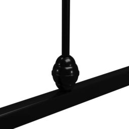Berkfield Home Bed Frame Black Metal 90x200 cm - thumbnail 5