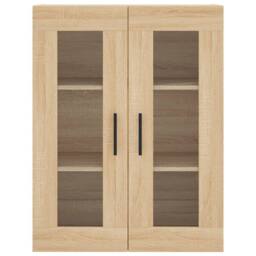 Berkfield Home Wall Mounted Cabinets 2 pcs Sonoma Oak Engineered Wood in Light Tan - thumbnail 6