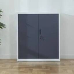 Havendro Metal Storage Cabinet - 2-Door, Locking, 106cm, Office/Garage - thumbnail 1