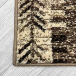 runrug Hallway Carpet Runner Rug - Soft & Comfy, 9mm - 'Native' in Brown - Size: 70 cm x 150 cm - thumbnail 2