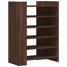 Berkfield Home Shoe Cabinet Brown Oak 74.5x37.5x100 cm Engineered Wood - thumbnail 2
