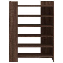 Berkfield Home Shoe Cabinet Brown Oak 74.5x37.5x100 cm Engineered Wood - thumbnail 4