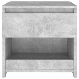 Berkfield Home Bedside Cabinet Concrete Grey 40x30x39 cm Engineered Wood - Size: 40 x 30 x 39 cm - thumbnail 4