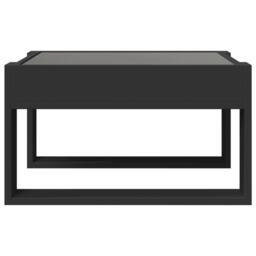 Berkfield Home Coffee Table with Infinity LED Black 50x53x30 cm - Size: 50 x 53 x 30 cm - thumbnail 6