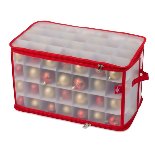Christmas Village 112 Christmas Bauble Storage Bag - Red - image 1