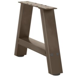 Berkfield Home Coffee Table Legs A-Shaped 2 pcs 30x(30-31) cm Steel in Black - thumbnail 4