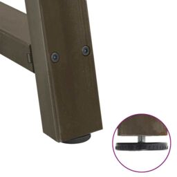 Berkfield Home Coffee Table Legs A-Shaped 2 pcs 30x(30-31) cm Steel in Black - thumbnail 9