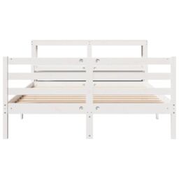 Berkfield Home Bed Frame with Headboard without Mattress 160x200 cm in Brown - thumbnail 4