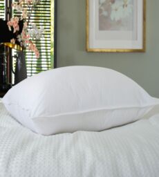 The Lyndon Company Soft as Down 233 Thread Count 100% Cotton Casing Soft to Medium Support Pillow in White - thumbnail 2