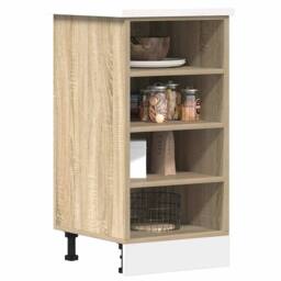 Berkfield Home Durable Bottom Cabinet Sonoma Oak 40x44.5x81.5 cm Engineered Wood in Light Tan - thumbnail 2