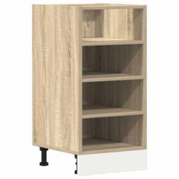 Berkfield Home Durable Bottom Cabinet Sonoma Oak 40x44.5x81.5 cm Engineered Wood in Light Tan - thumbnail 3