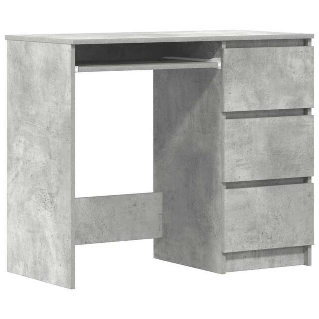 Berkfield Home Desk Concrete Grey 90x45x76 cm Engineered Wood - Size: 90 x 45 x 76 cm - image 1