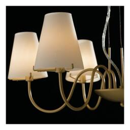 Netlighting CANTO 6 Light Chandeliers with Shades Gold 65.6x22.6cm - Size: 65.6x22.6 cm - thumbnail 2